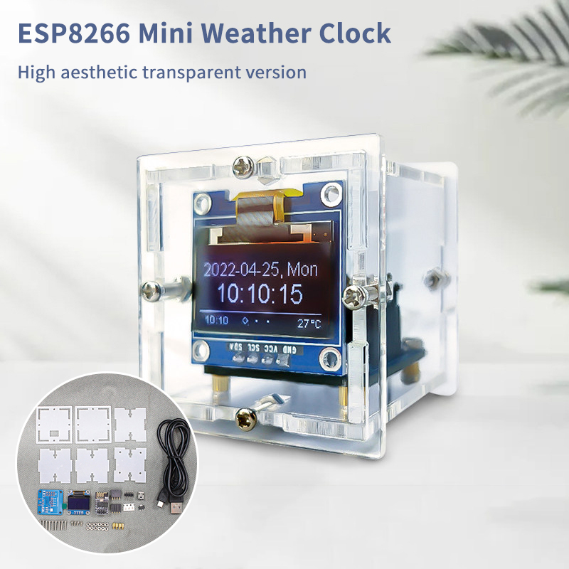 ESP8266 Mini-Wetteruhr-Bausatz – Electronics Project Kit Bewertung und Preis