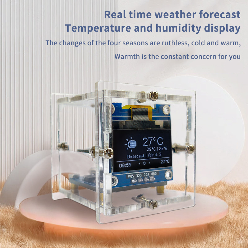 ESP8266 Mini-Wetteruhr-Bausatz – Electronics Project Kit Bewertung und Preis