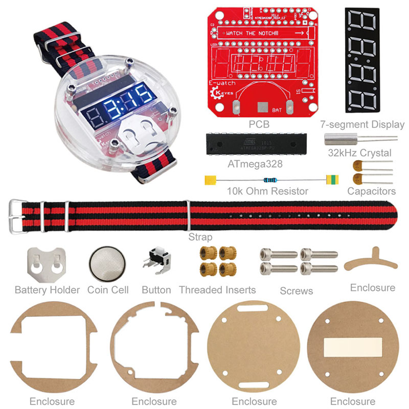 Single Chip LED Kit Uhr DIY Bi – Microcontroller Kit Bewertung und Preis