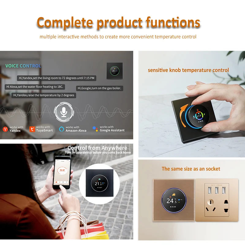 Auf Lager: Tuya Drehknopf-Ther – Wifi Thermostat Bewertung und Preis