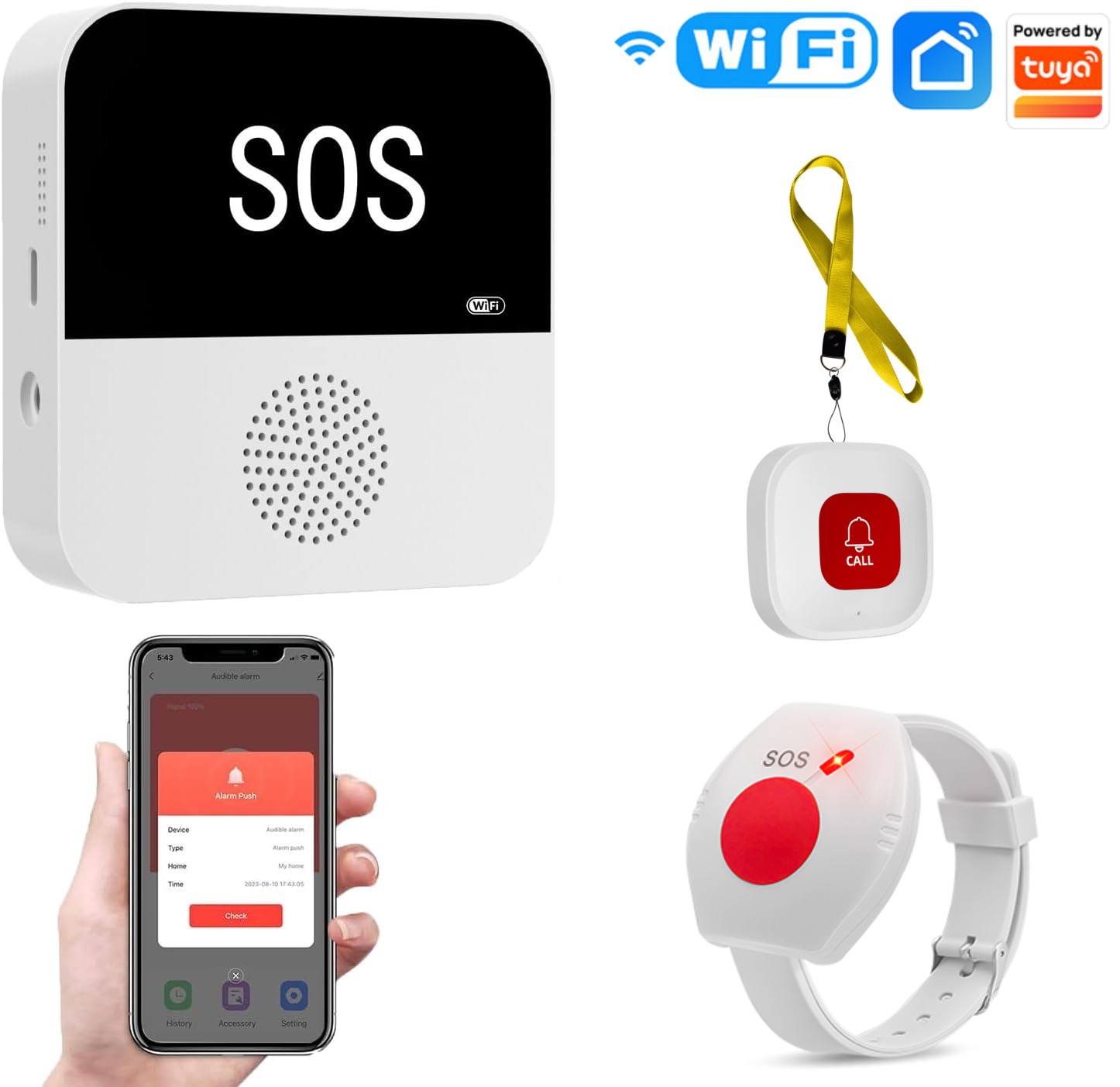 Drahtloses WiFi-Pager für älte – Wifi Smart Plug Bewertung und Preis