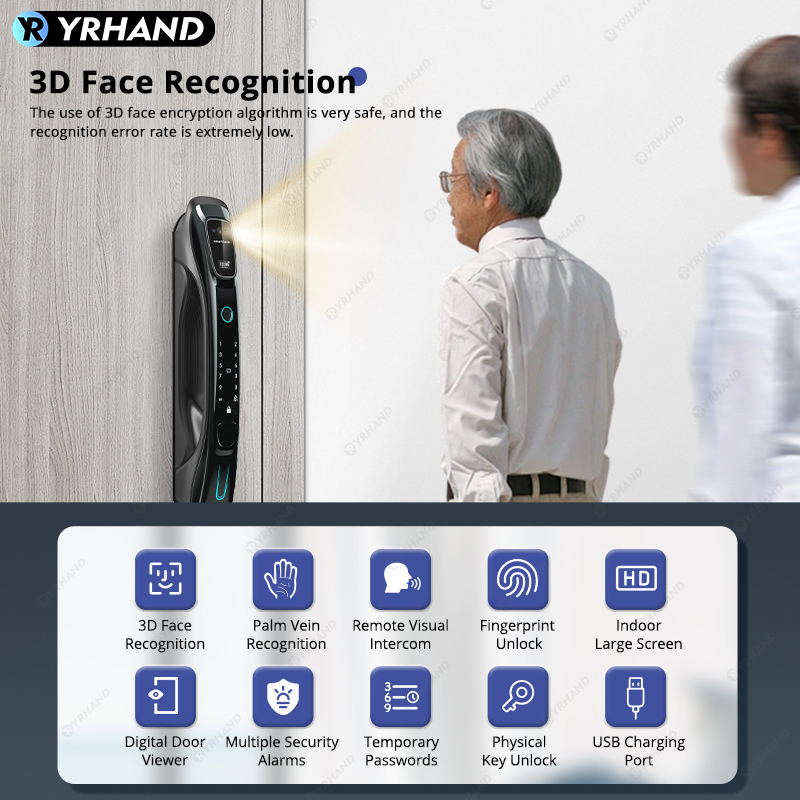 Smart Lock 3D-Gesichtserkennun – Smart Door Lock Wifi Bewertung und Preis