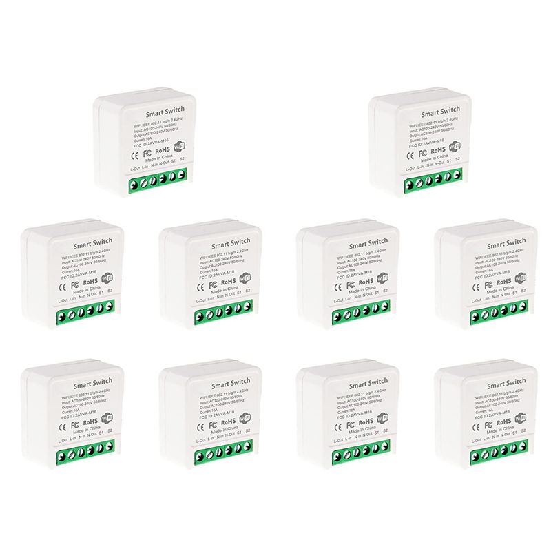 10X Mini Smart WLAN-Relais-Sch – Smart Light Switch Wifi Bewertung und Preis